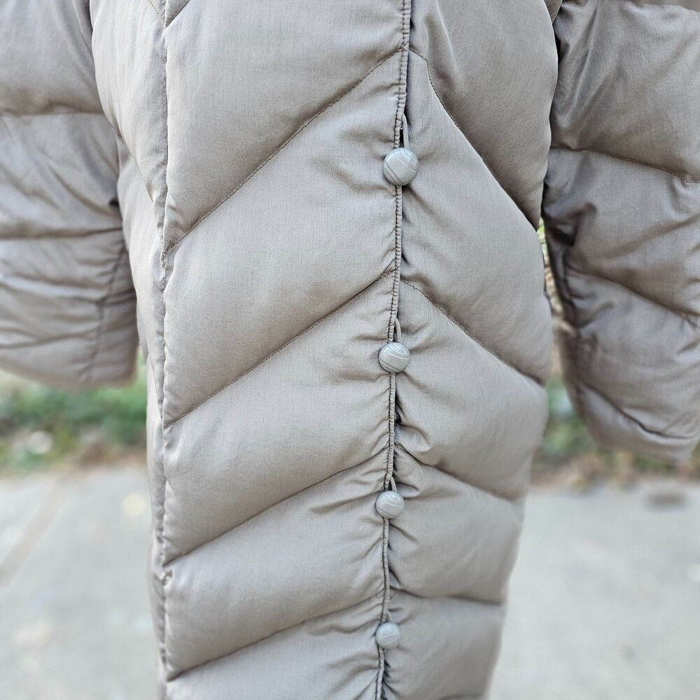 Bill Blass Puffer Down Coat For Women Fur Collar Size 10 - Picture 6 of 12